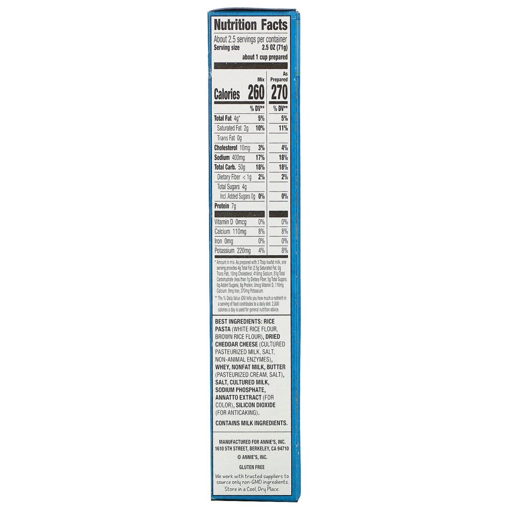 Annie's Homegrown, Rice Pasta & Classic Cheddar, Gluten Free, 6 oz (170 g) - Imagem 2