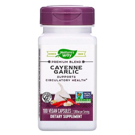 Nature's Way, Cayenne Garlic, 1,060 mg, 100 Vegan Capsules