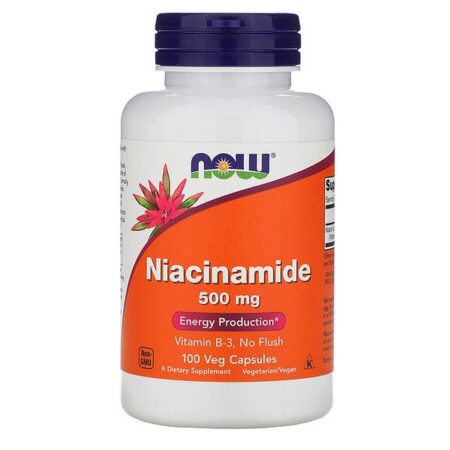 Now Foods, Niacinamida, 500 mg, 100 Cápsulas Vegetais