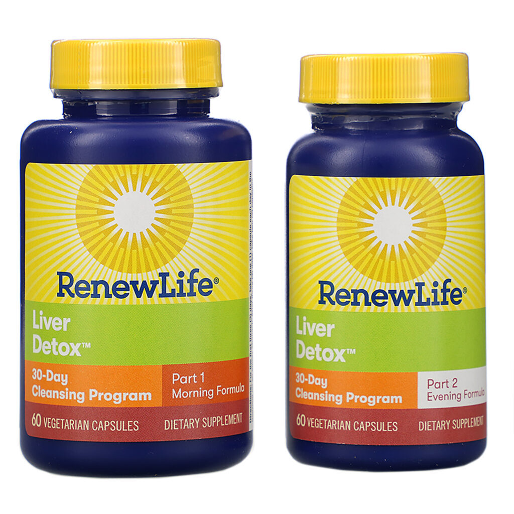 Renew Life, Liver Detox, 30-Day Cleansing Program, 2 Bottles, 60 Vegetarian Capsules Each - Imagem 3