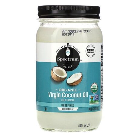 Spectrum Culinary, Óleo de Coco Virgem Orgânico, Não Refinado, 414 ml (14 fl oz)