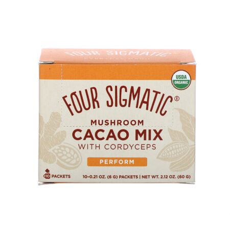 Four Sigmatic, Mushroom Cacao Mix with Cordyceps, 10 Packets, 0.21 oz (6 g) Each - Image 2