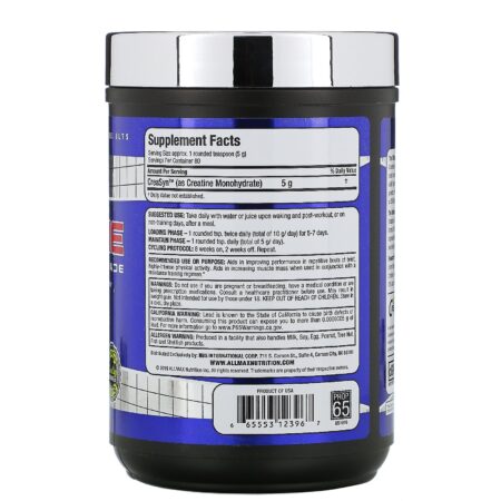 ALLMAX Nutrition, Creatina em Pó, 100% Creatina Micronizada Pura Monoidratada, Creatina de Grau Farmacêutico, 14.11 onças (400 g) - Image 2