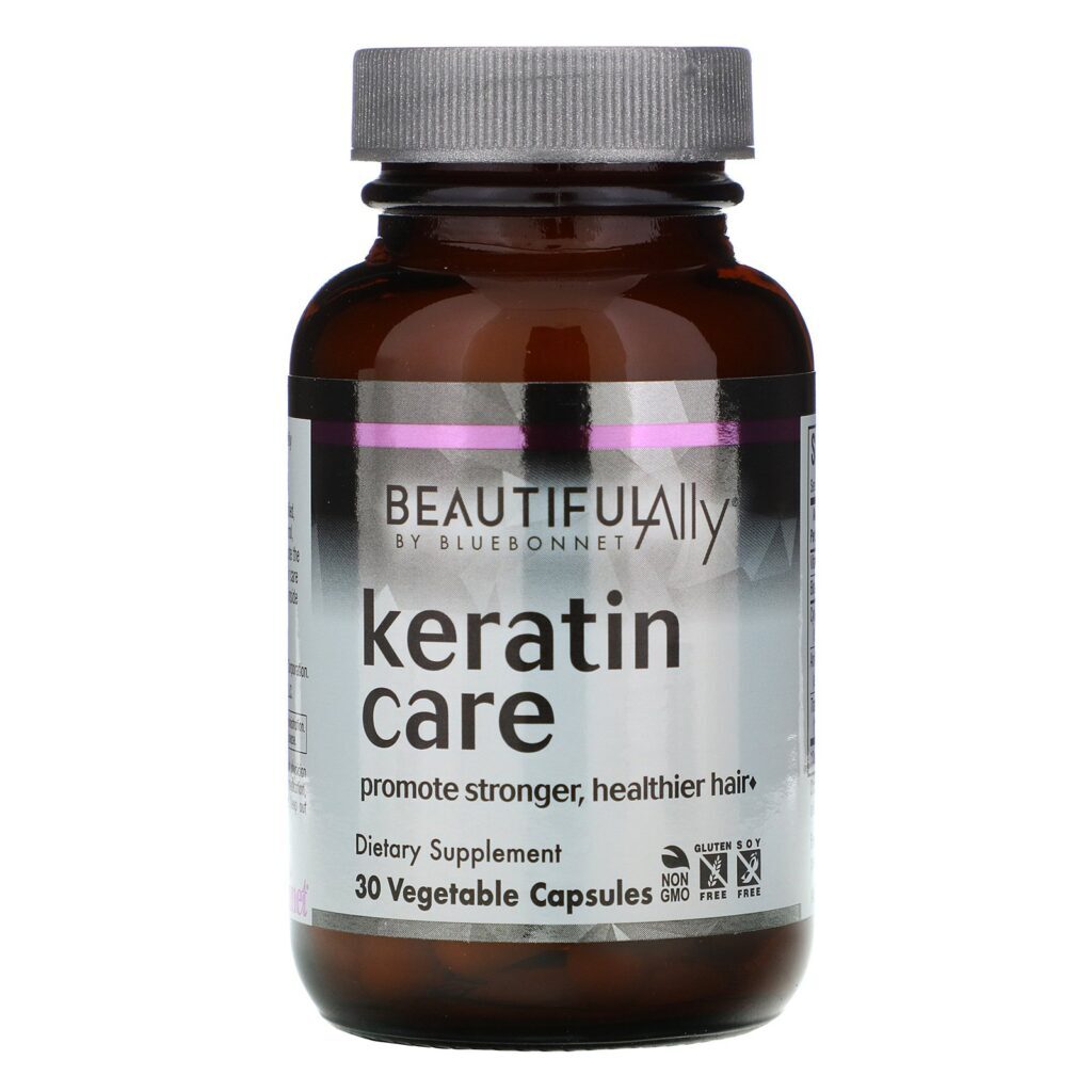 Bluebonnet Nutrition, Beautiful Ally, Tratamento de Queratina, 30 Cápsulas Vegetais - Imagem 3