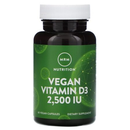 MRM, Nutrition, Vitamina D3 Vegana, 2.500 UI, 60 Cápsulas Veganas