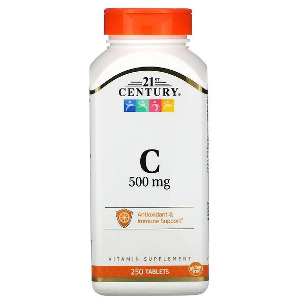 21st Century, Vitamina C, 500 mg, 250 Comprimidos