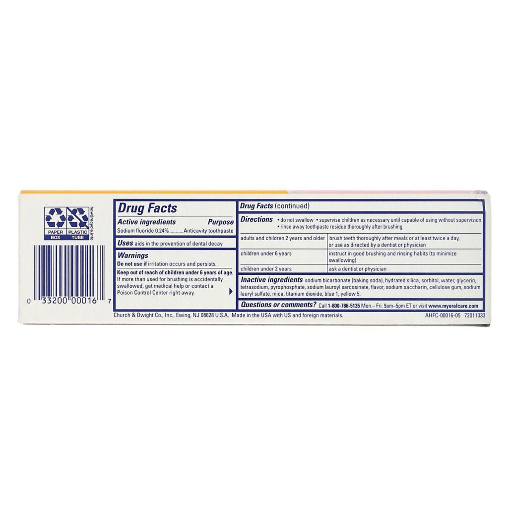Arm & Hammer, Creme dental realmente radiante e rejuvenescedor, Espiral de hortelã fresca, 4,3 onças (121 g) - Imagem 3