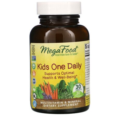 MegaFood, One Daily Infantil, 30 Comprimidos