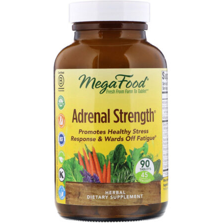 MegaFood, Força Adrenal, 90 Comprimidos