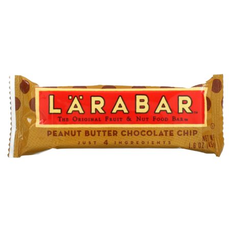 Larabar, The Original Fruit & Nut Food Bar, Peanut Butter Chocolate Chip, 5 Bars, 1.6 oz (45 g) Each - Image 3