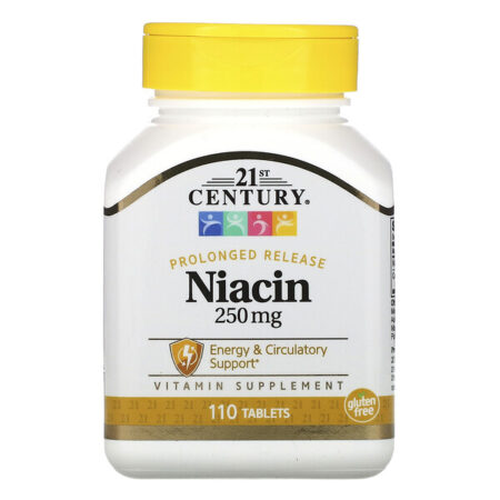 21st Century, Prolonged Release Niacin, 250 mg, 110 Tablets