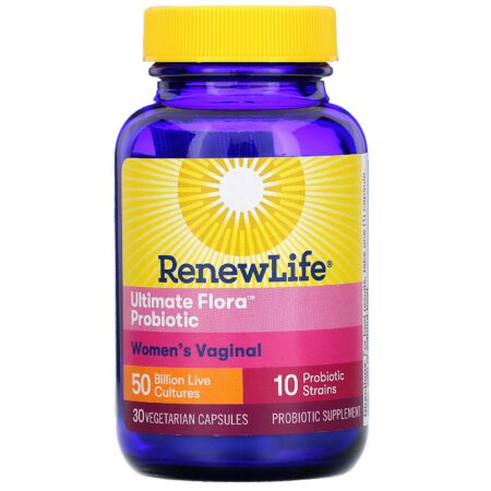 Renew Life, Ultimate Flora Probiotic, Probiótico Vaginal Feminino, 50 Bilhões de Culturas Vivas, 30 Cápsulas Vegetais - Image 3