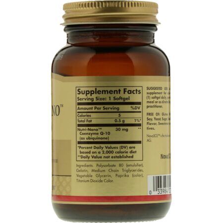 Solgar, Nutri-Nano CoQ-10, 50 Cápsulas Softgel - Image 2