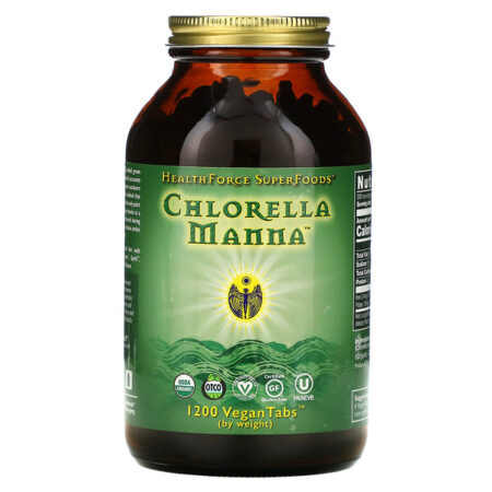 HealthForce Superfoods, Chlorella Manna, 1200 Cápsulas Veganas