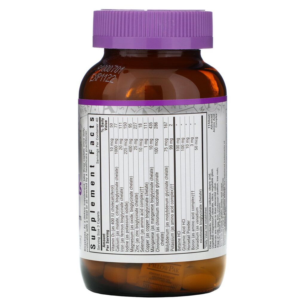 Bluebonnet Nutrition, Multiminerais Quelatos de Alta Potência, 120 Cápsulas - Imagem 2