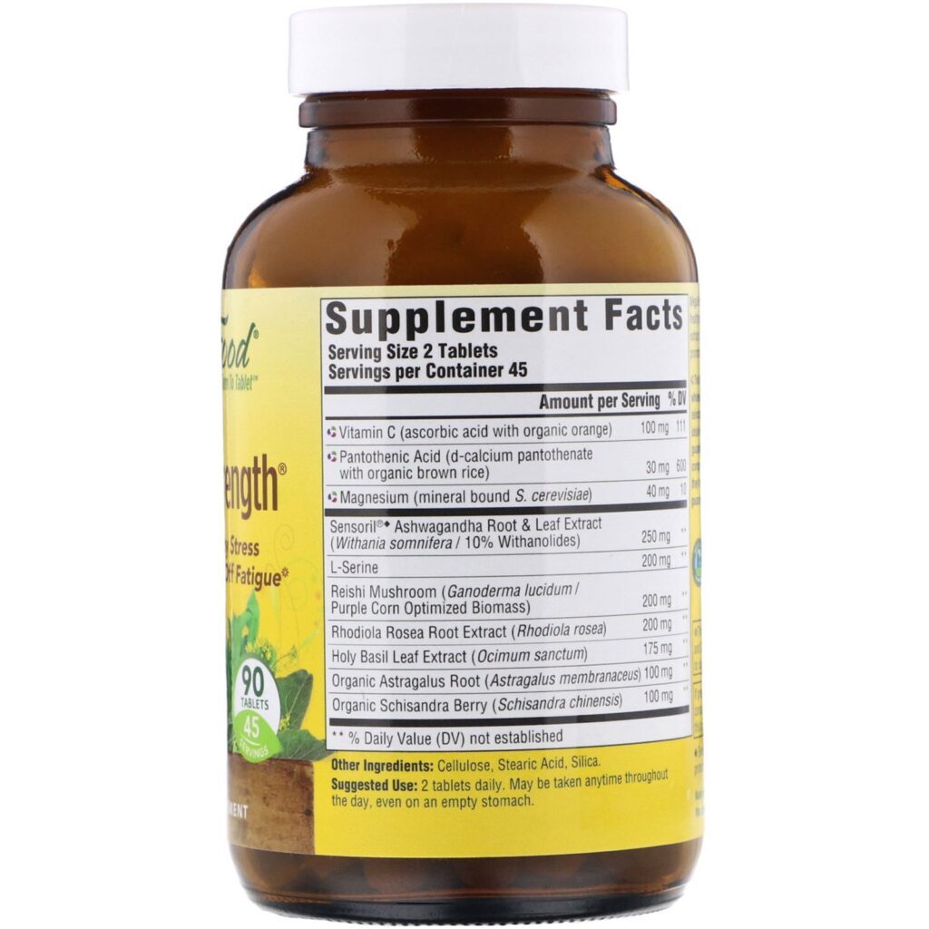 MegaFood, Força Adrenal, 90 Comprimidos - Imagem 2