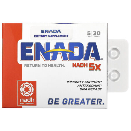 ENADA, NADH 5x, 5 mg, 30 Comprimidos