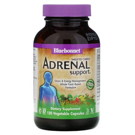 Bluebonnet Nutrition, Opção Direcionada, Suporte Adrenal, 120 Cápsulas Vegetais