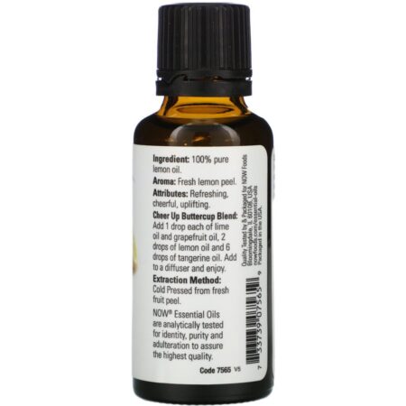 Now Foods, Óleos Essenciais, Limão, 30 ml (1 fl oz) - Imagem 2
