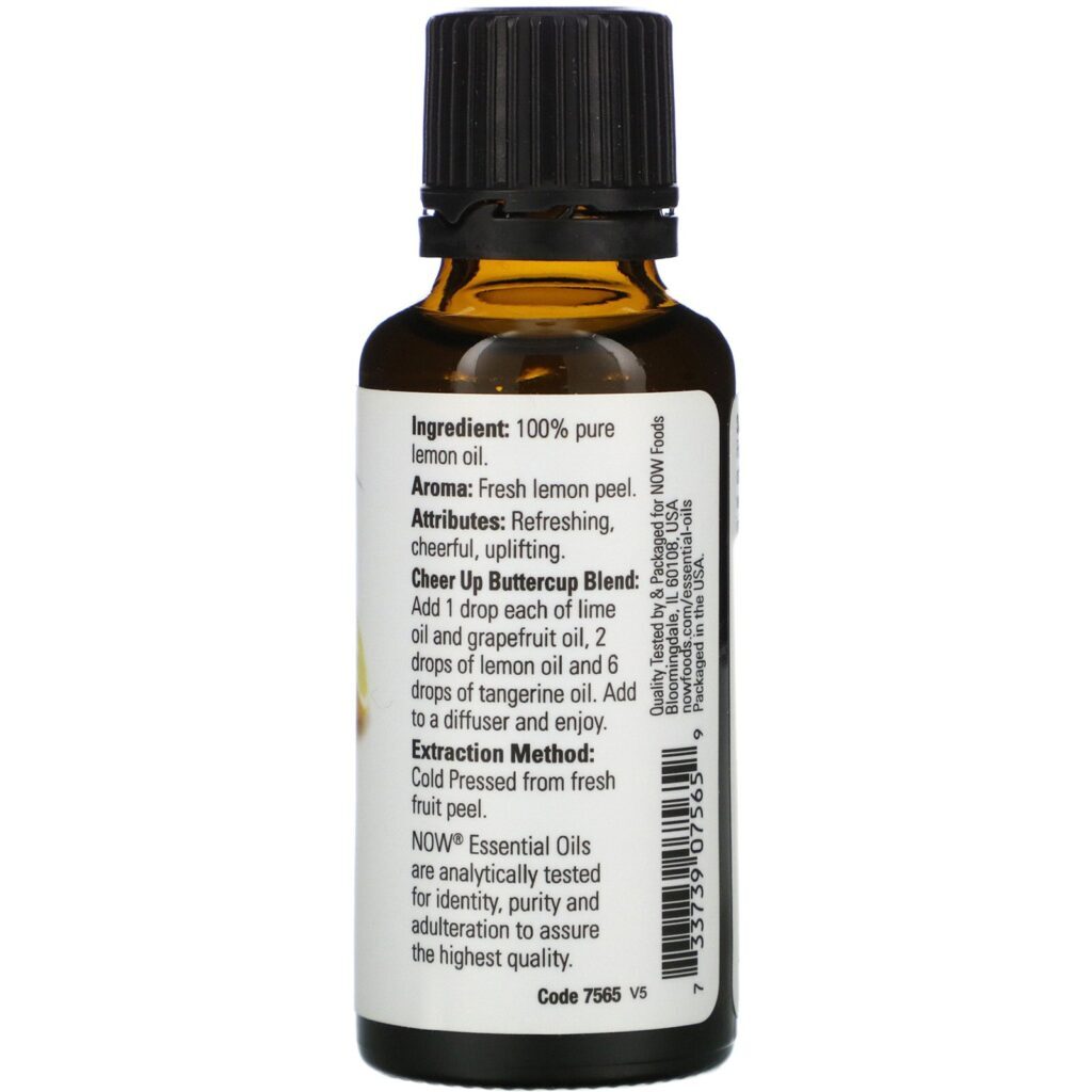 Now Foods, Óleos Essenciais, Limão, 30 ml (1 fl oz) - Imagem 2