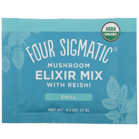 Four Sigmatic, Mushroom Elixir Mix with Reishi, 20 Packets, 0.1 oz (3 g) Each - Image 3