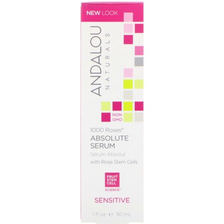 Andalou Naturals, 1000 Roses Sérum Absoluto, Sensível, 1 fl oz (30 ml) - Image 2