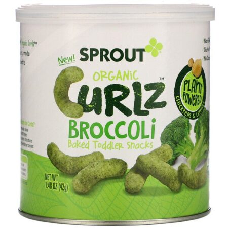 Sprout Organic, Curlz, Brócolis, 1,48 onças (42 g)