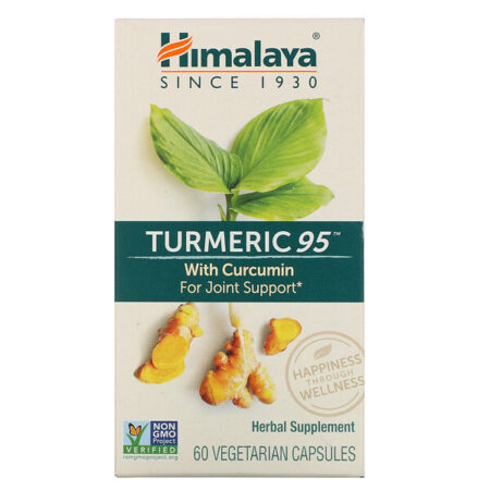 Himalaya, Açafrão-da-terra 95 com curcumina, 60 cápsulas vegetarianas