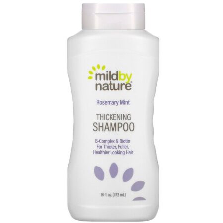 Mild By Nature, Shampoo Espessante, Complexo B e Biotina, Alecrim e Alecrim, 473 ml (16 fl oz)