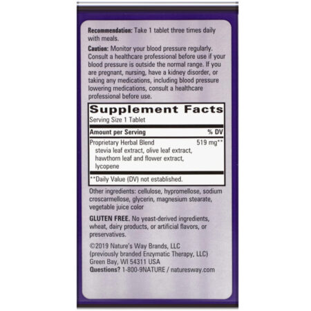 Nature's Way, BP Manager, 90 Tablets - Imagem 2