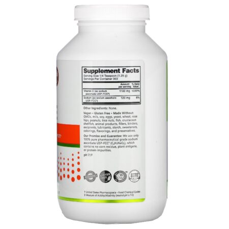 NutriBiotic, Immunity, Ascorbato de Sódio, Pó Cristalino, 454 g (16 oz) - Image 2