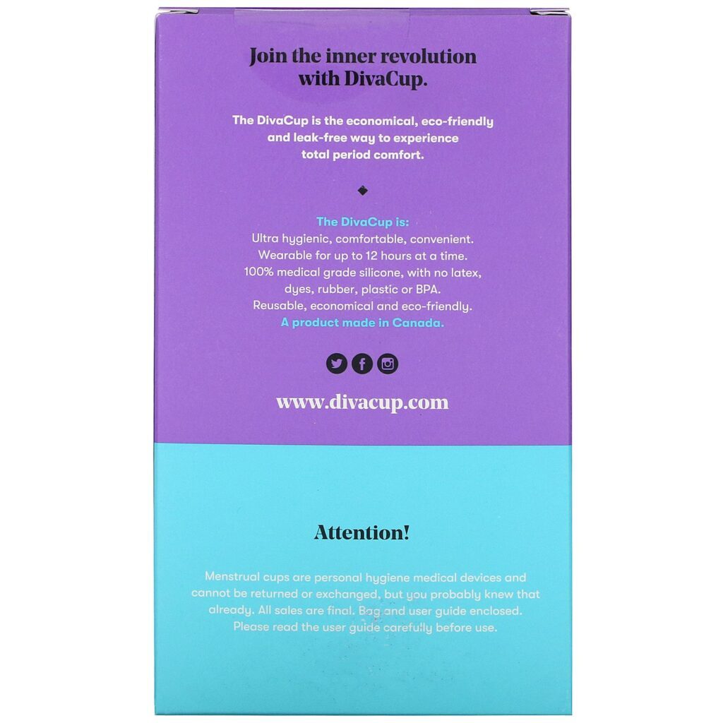 Diva International, DivaCup, Model 2, 1 Menstrual Cup - Imagem 2