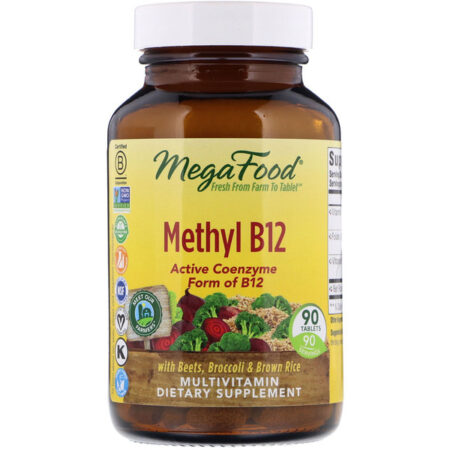 MegaFood, Metill B12, 90 Comprimidos