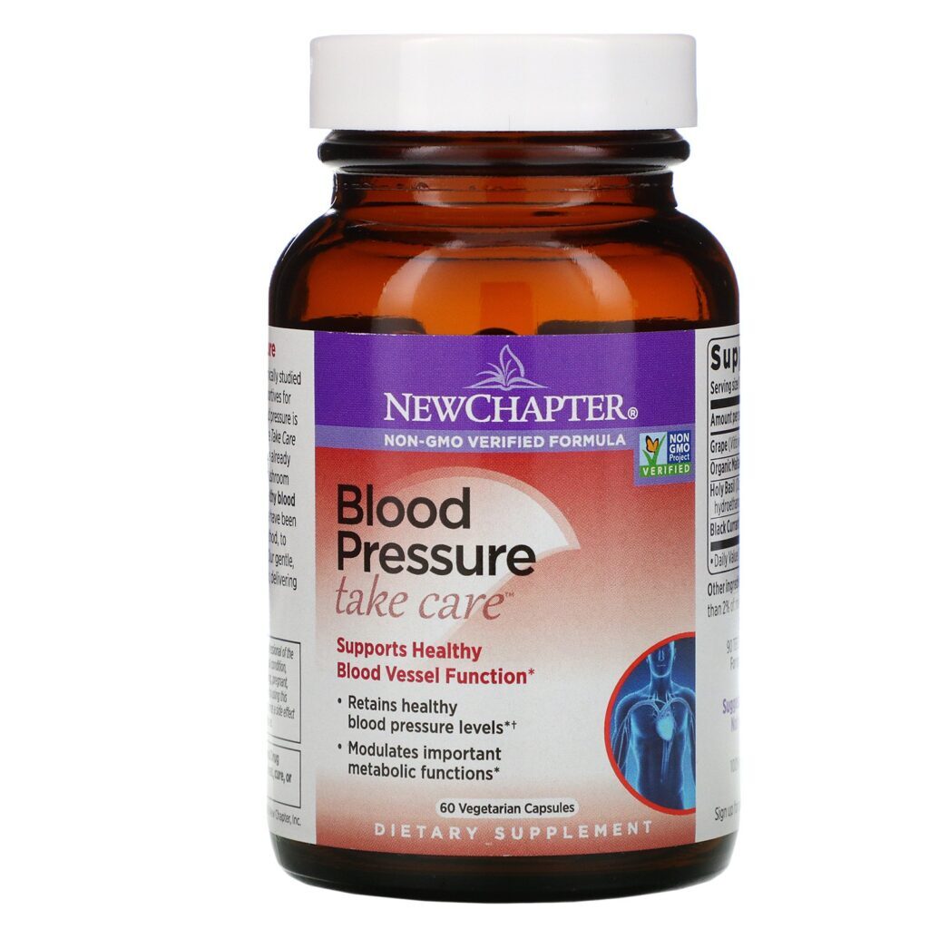 New Chapter, Blood Pressure, Take Care, 60 Vegetarian Capsules - Imagem 3