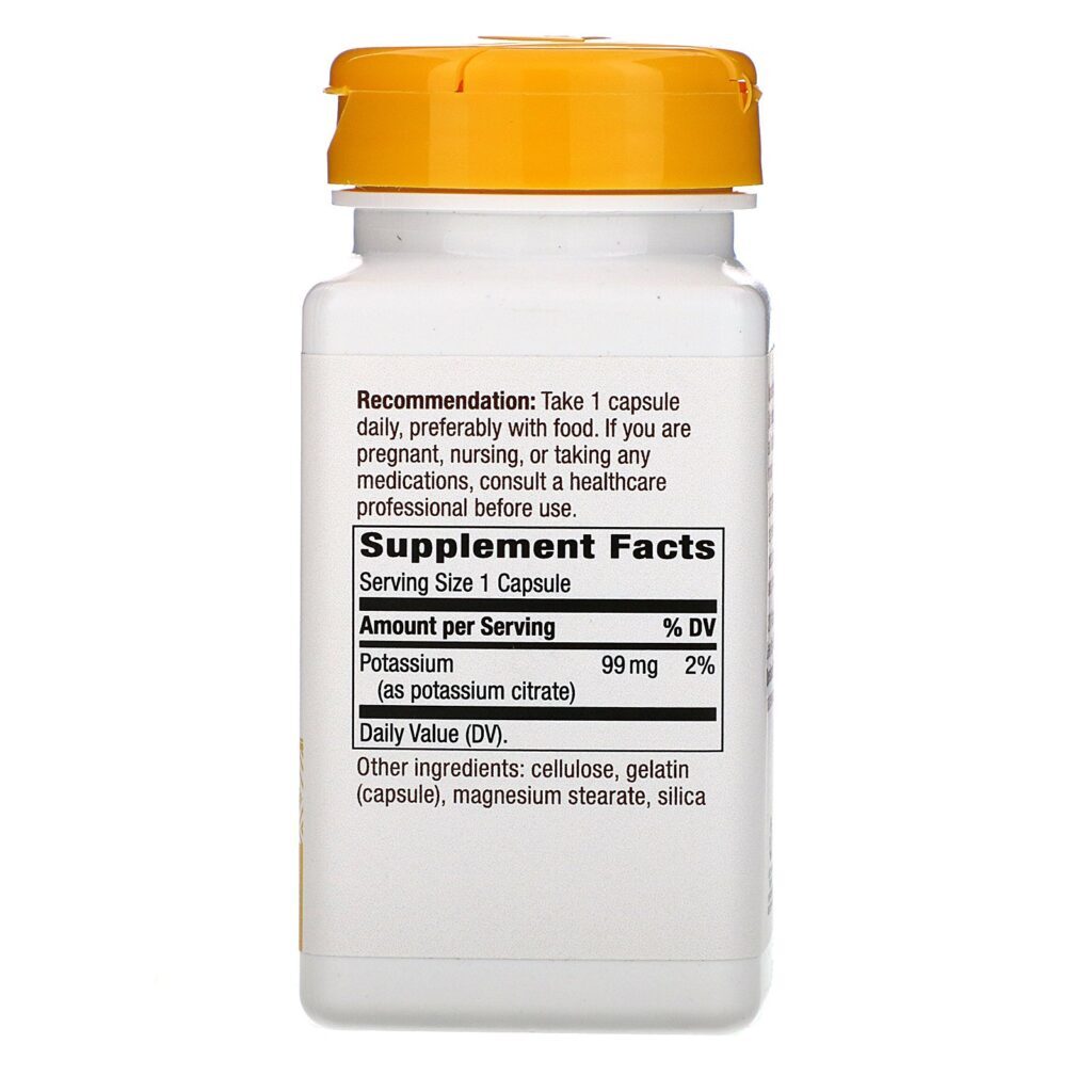 Nature's Way, Potassium, 99 mg, 100 Capsules - Imagem 2