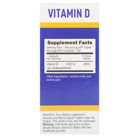 Superior Source, Extra Strength Vitamin D3, 1.000 UI, 100 Comprimidos de Dissolução Instantânea MicroLingual - Image 2