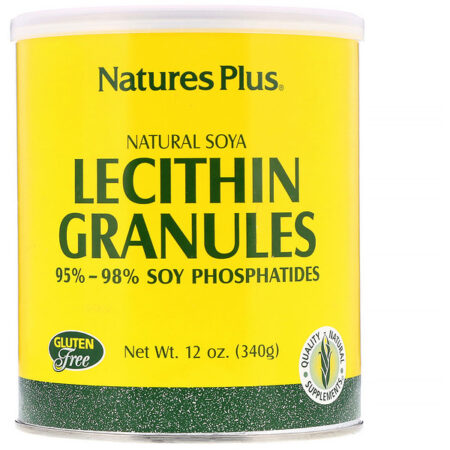 Nature's Plus, Grânulos de Lecitina, Soja Natural, 12 oz (340 g)