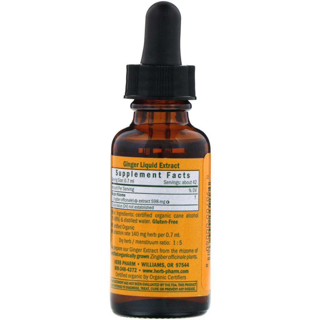 Herb Pharm, Ginger, 1 fl oz (30 ml) - Imagem 2