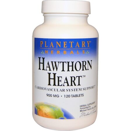 Planetary Herbals, Hawthorn Heart, 900 mg, 120 tabletes