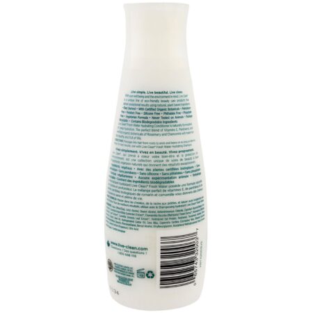 Live Clean, Condicionador Hidratante, Água Fresca, frasco de 12 oz (350 ml) - Image 2