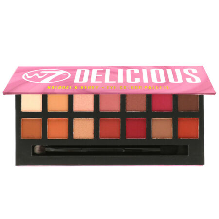 W7, Delicious, Natural & Berry, Paleta de Sombras, 11,2 g (0,39 oz)