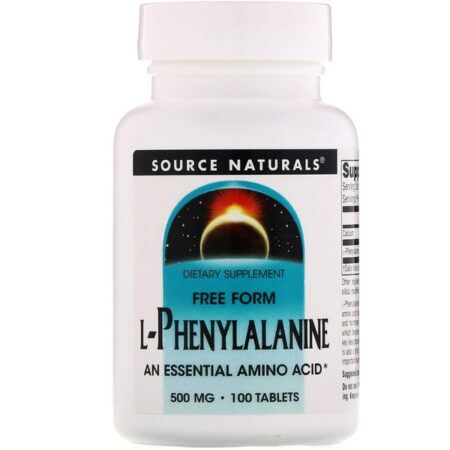 Source Naturals, L-Fenilalanina, 500 mg, 100 Comprimidos