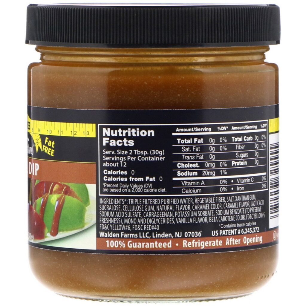 Walden Farms, Caramel Dip, 12 oz (340 g) - Imagem 2
