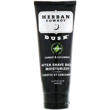 Herban Cowboy, Bálsamo Hidratante Pós-Barba, Suavizantes Cenoura & Pepino, 3.4 fl oz (100 ml)