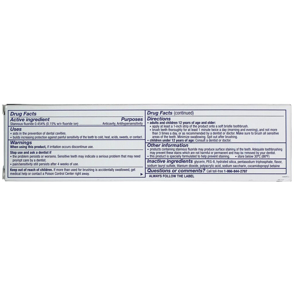 Sensodyne, Creme dental de reparação e proteção com flúor, Extra Fresh, 96,4 g - Imagem 3