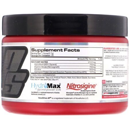 ProSupps, NO3Drive, Amplificador de Óxido Nítrico, Azul Provocante, 2,9 oz (81 g) - Image 2