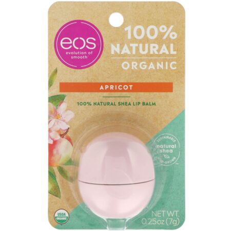 EOS, 100% Natural Shea Lip Balm, Apricot, 0.25 oz (7 g) - Image 2