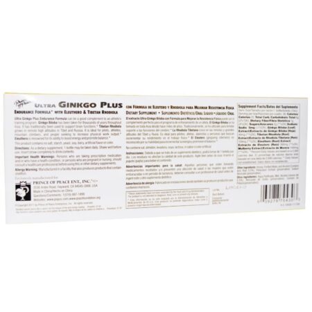 Prince of Peace, Ultra Ginkgo Plus, Fórmula de Resistência, 30 Frascos x 10 ml (0.34 fl oz) Cada - Imagem 2