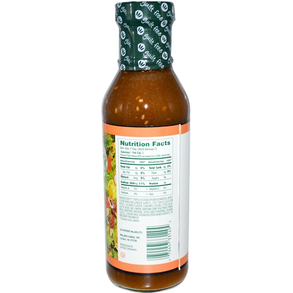 Walden Farms, Calda de gengibre, 12 fl oz (355 ml) - Imagem 2