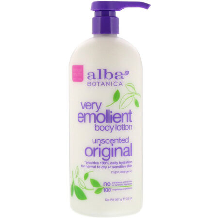 Alba Botanica, Loção Corporal Muito Emoliente, Sem Aroma, Original, 907 g (32 oz)